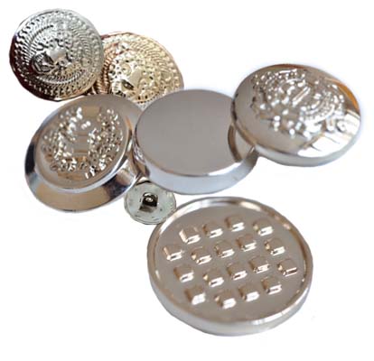 Real Gold and Silver Coated Buttons