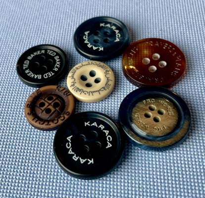 Custom Logo Polyester Buttons