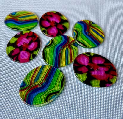 Retro Polyester Buttons