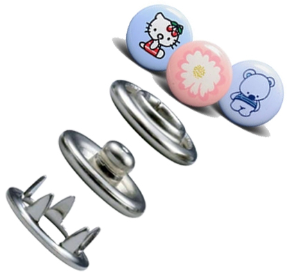 Printed Cap Prong Snap