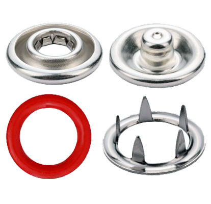 painted Ring Prong Snap Buttons